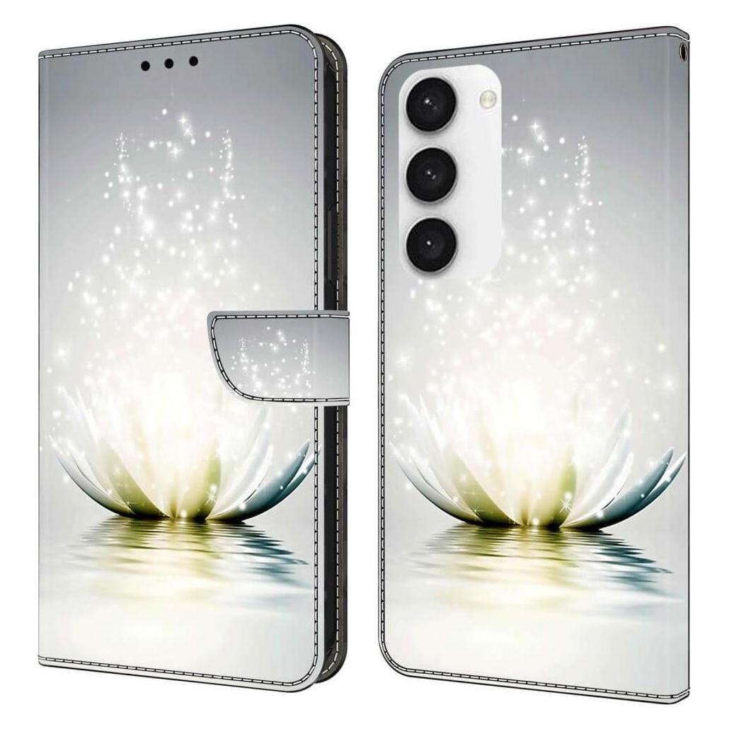 Cover-Discount Galaxy S23 FE - 3D-Effekt Hülle Etui Lotusblüte (Samsung Galaxy S23 FE) (660157874O)