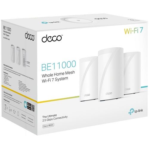 TP-Link Mesh-WLAN-System DECO BE65(3-PACK) / Deco BE65 3-Pack Weiß
