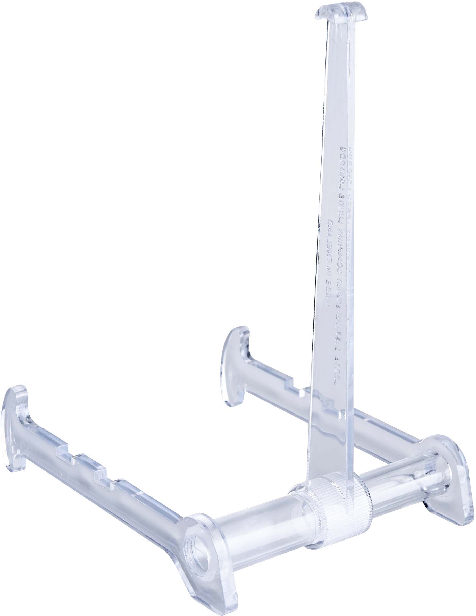 SPRINTIS Support produit, à réglage universel, avec bras pivotant de 16 cm, PS, transparent