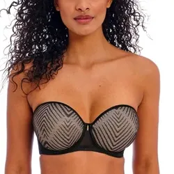Freya BH Tailored Underwire Moulded Strapless Bra Schwarz D 60 Damen