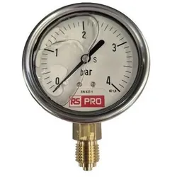 RS PRO Druckmessgerät Prozessanschluss unten Analo, Messtechnik