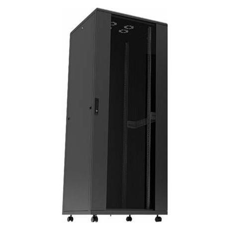 LogiLink Netzwerk Standschrank, 42HE (42 HE, 19 Zoll Rack) (D42S88B)