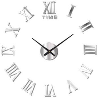 Inspire Select Modern 3D DIY Wall Clock Large Acrylic Mirror Sticker Quartz Clock For Living Room Home Decor 033s 3d 51 In
