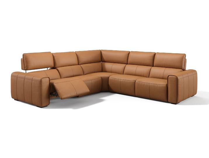 Leder Eckcouch MAROLA Wohnlandschaft Relaxsofa L-Form Sofa Ledergarnitur Polsterecke