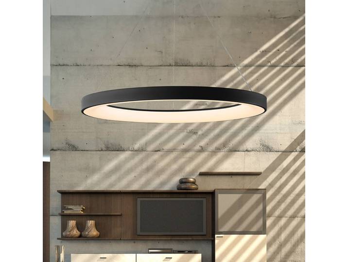Mantra Iluminación Hängelampe Niseko II, dimmbar, schwarz, für Wohn- / Esszimmer, Metall, Modern