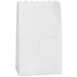 folia Lichtertüten, weiß, 24,5 x 14 x 8,5 cm, 10 Stück