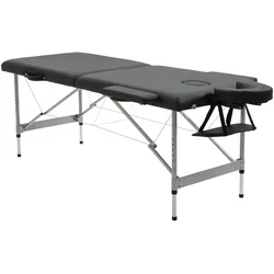 MASSAGELIEGE klappbar Massagebett max. 130 kg Belastbar Kunstleder, Schwarz
