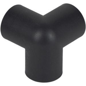 Knuffi Schutzprofil Typ A 3D, Kreis, PEA-10904, selbstklebend, Außenecke dreischenkelig, anthrazit, 52x52x52mm, Eckenschutz