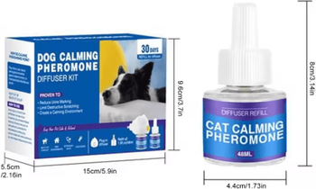 Inspire Picks CalmEase Pheromone Diffuser Refill 60 Day Calming Solution For Cats & Multi Pet Homes dog Eu Lavender