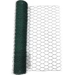 POWERTEC GARDEN Drahtgitter PVC-ummantelt, HEXAGONAL ca. 5 x 0,5 m