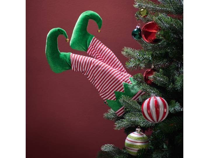Lutin décoratif 17 x 35 x 17cm Rouge/Rouge