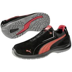 PUMA Touring Black Suede Low 643440200000036 ESD Sicherheitshalbschuh S3 Schuhgröße (EU): 36 Schwarz, Rot 1 Paar