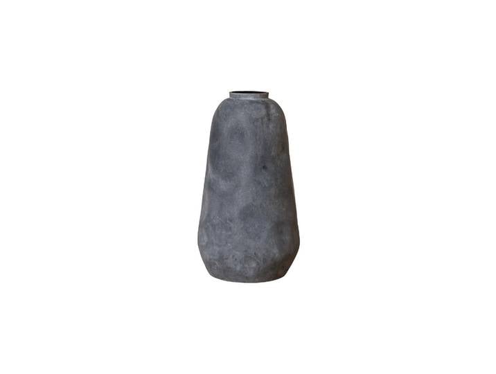 Grand pot en fibre de verre gris, extérieur, léger - Chehoma, Soi