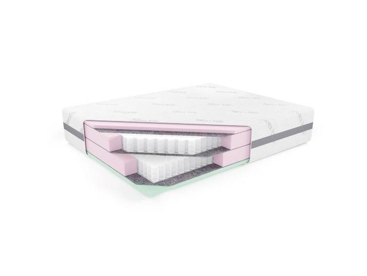 Ravio Taschenfederkernmatratze Milo Premium 80x200 cm (Härtegrad H3), Weiß, Kunststoff, Naturmaterialen, Rechteckig, 80x200 cm, aktive Schulterzone, antibakteriell, atmungsaktiv, Wendematratze, Schlafzimmer, Matratzen, Taschenfederkernmatratzen