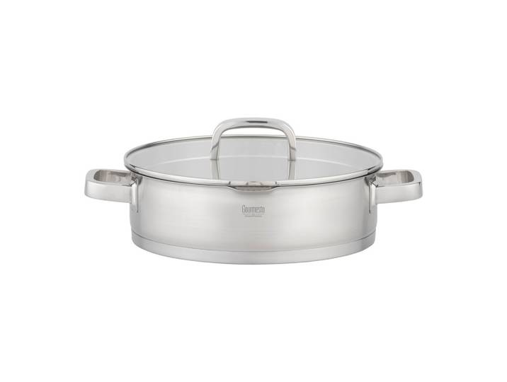 Servierpfanne Silver Line Edelstahlfarben Ø ca. 28cm