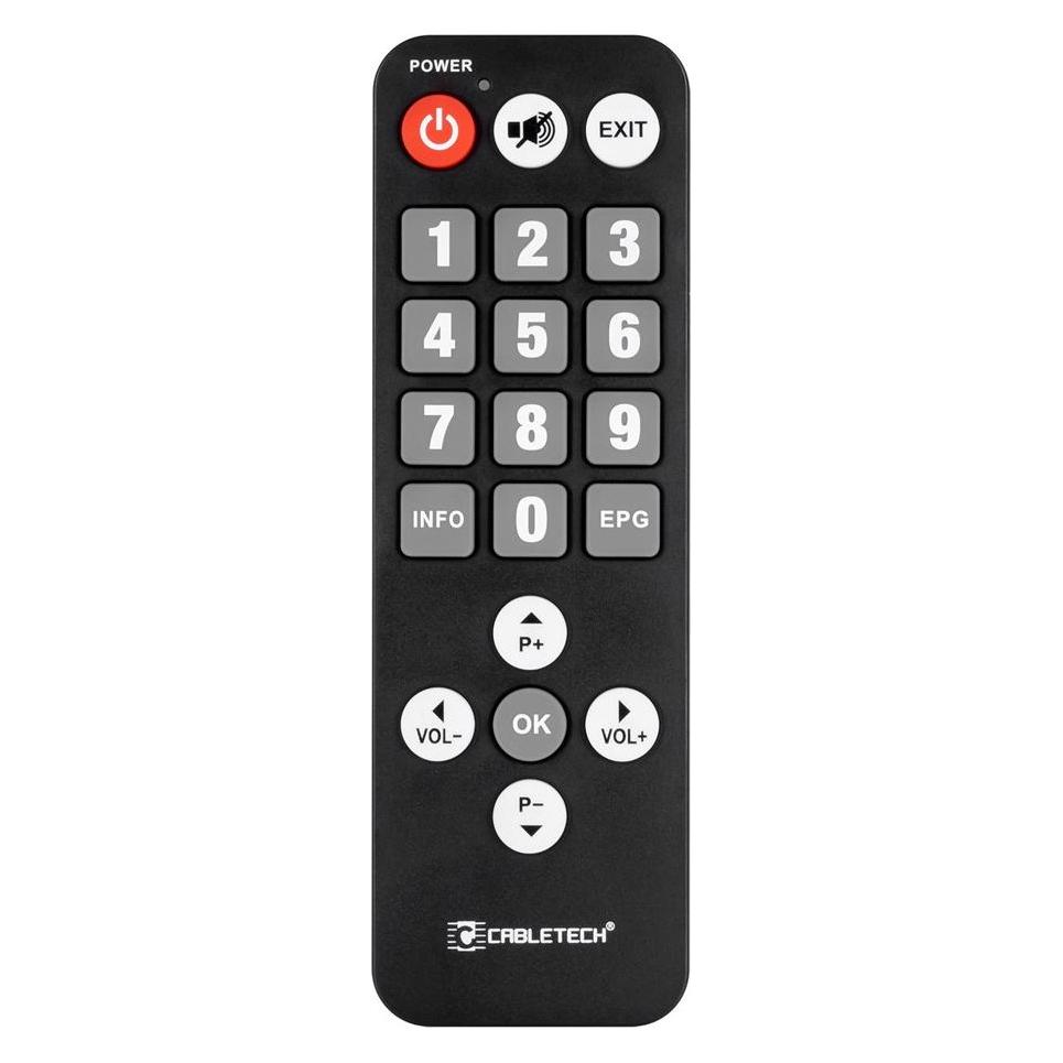 Pilot DVB-T dla seniora uniwersalny (Universal Fernbedienung, Infrarot) (PIL0367)