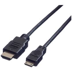 VALUE HDMI High Speed Kabel mit Ethernet, HDMI ST - Mini HDMI ST, 2 m 11.99.5580