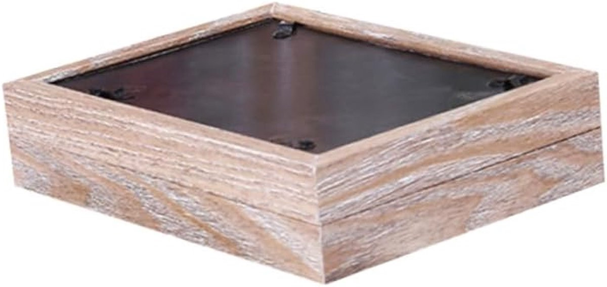 Houten Fotolijst Dubbel Kader Geel 4x6 Inch