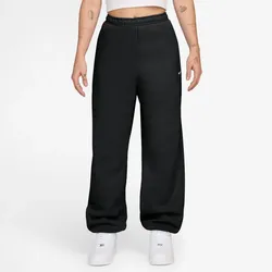 NIKE Studio Fleece High-Waist Jogginghose Damen 001 - total black/sail XXL