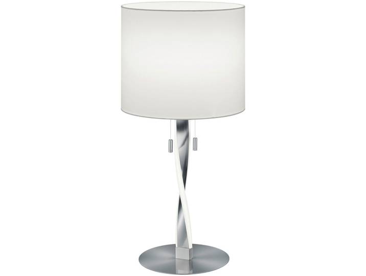 Tischlampe Sanin Nickel matt Metall H 62 cm - Lichtfarbe: Warmweiss - Tischlampe
