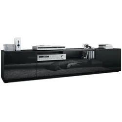 LOWBOARD Mogan Fronten in Schwarz Hochglanz