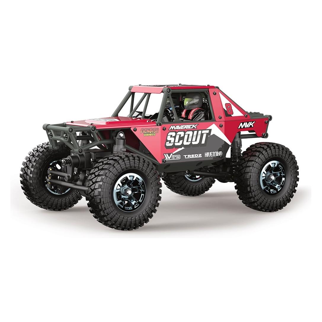 Wittmax Scout-24 1/24th Rock Crawler - Red (RTR Ready-to-Run) (MV151301)