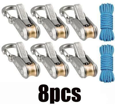 LightInthebox Rope Tensioner with Reflective Paracord, Adjustable Guyline Rope Adjuster with Locking Buckle for Camping Tents, RV Awnings, Hammocks and Outdoor Gear Tie Down