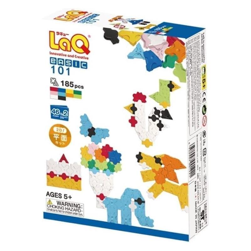 LaQ Japanischer Lernkonstrukteur "Basic 101" (185 Teile, 46 Diagramme, 10 Farben) (25242941)