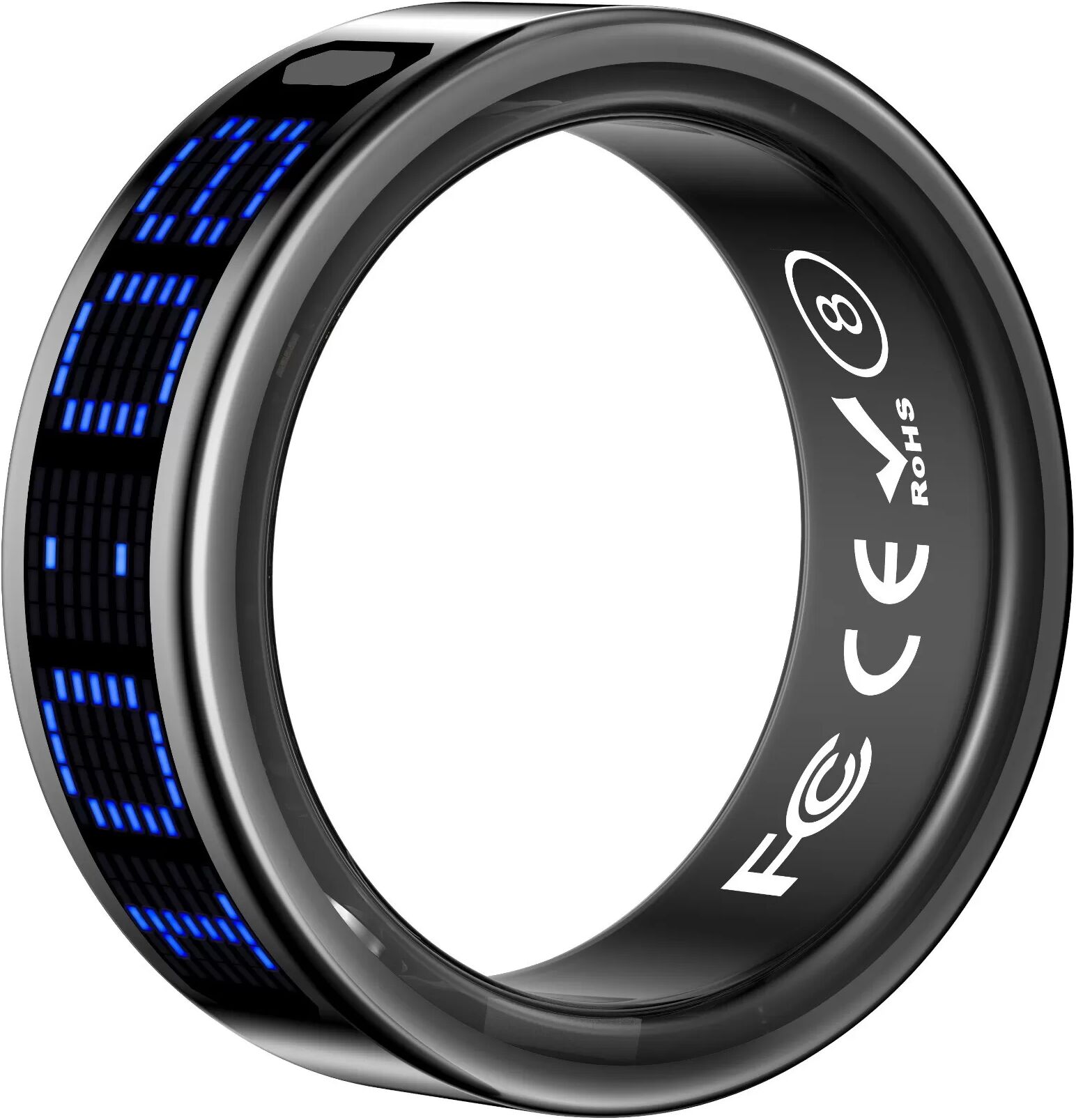 INF Smart Ring mit Display: Touch-Steuerung, Fitness-Tracking und Fernbedienung Schwarz 13