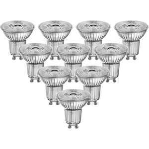 OSRAM LED-Lampe Base Glas PAR16, GU10, 4,3W ersetzt 50W, warmweiß, 36°, 10 Stück