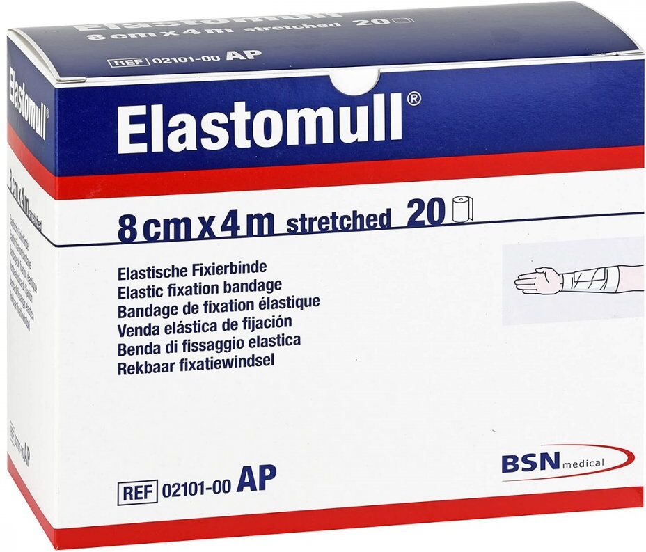 Elastomull 8 cmx4 m elastisch Fixierb.2101