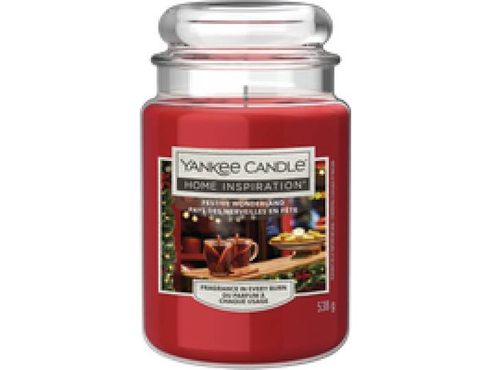 YANKEE CANDLE Bougie parfumée Grand Jar Festive Wonderland Verre 538g