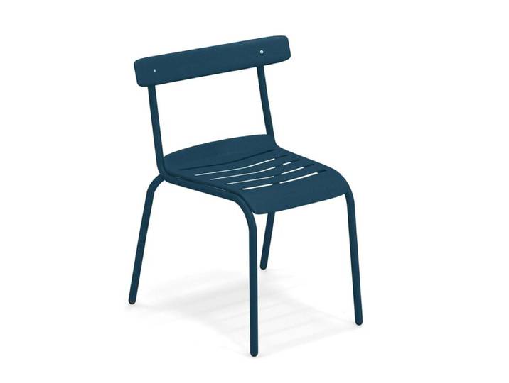 Stuhl Miky Emu Group blau, Designer Florent Coirier, 56x77x55 cm
