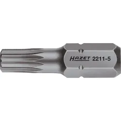 HAZET Bit Sechskant 6,3 (1/4 Zoll) Innen Vielzahn Profil XZN - 2211-5