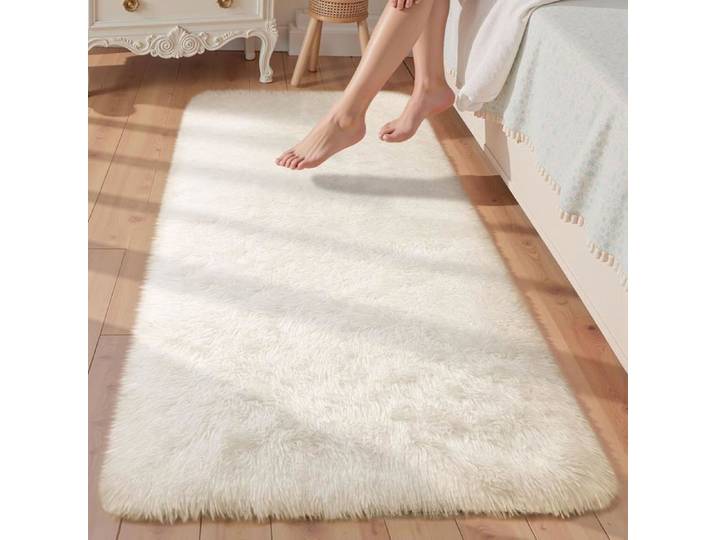 Tapis pour salon 80x160cm antidérapant lavable pour chambre à coucher doux en polaire tapis shaggy tapis moderne tapis pour enfants