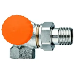 Heimeier Thermostat-Unterteil Eclipse 1/2" Winkel links 3933-02.000, Thermostat, Silber