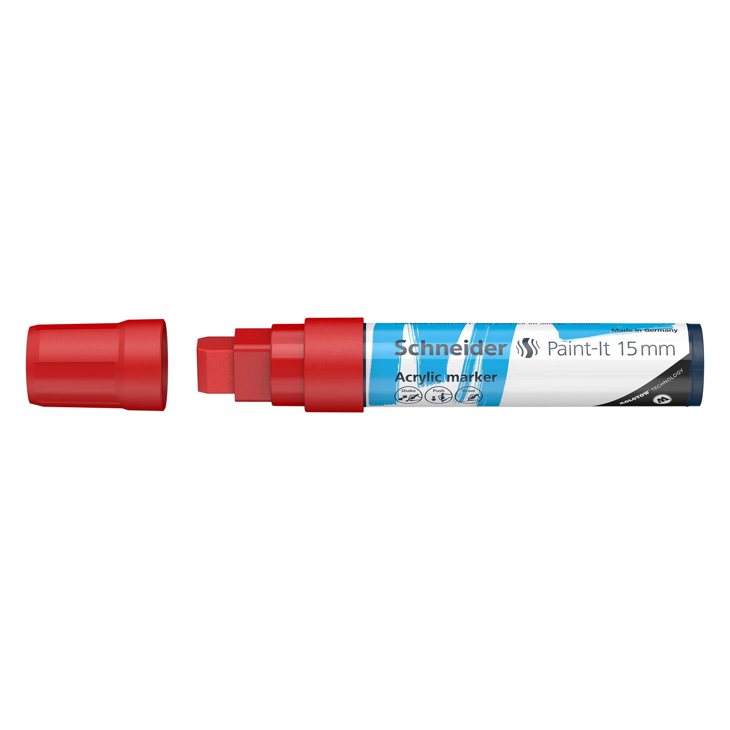 Schneider Acrylmarker Paint-It 330 15mm rot (1x) (120302)