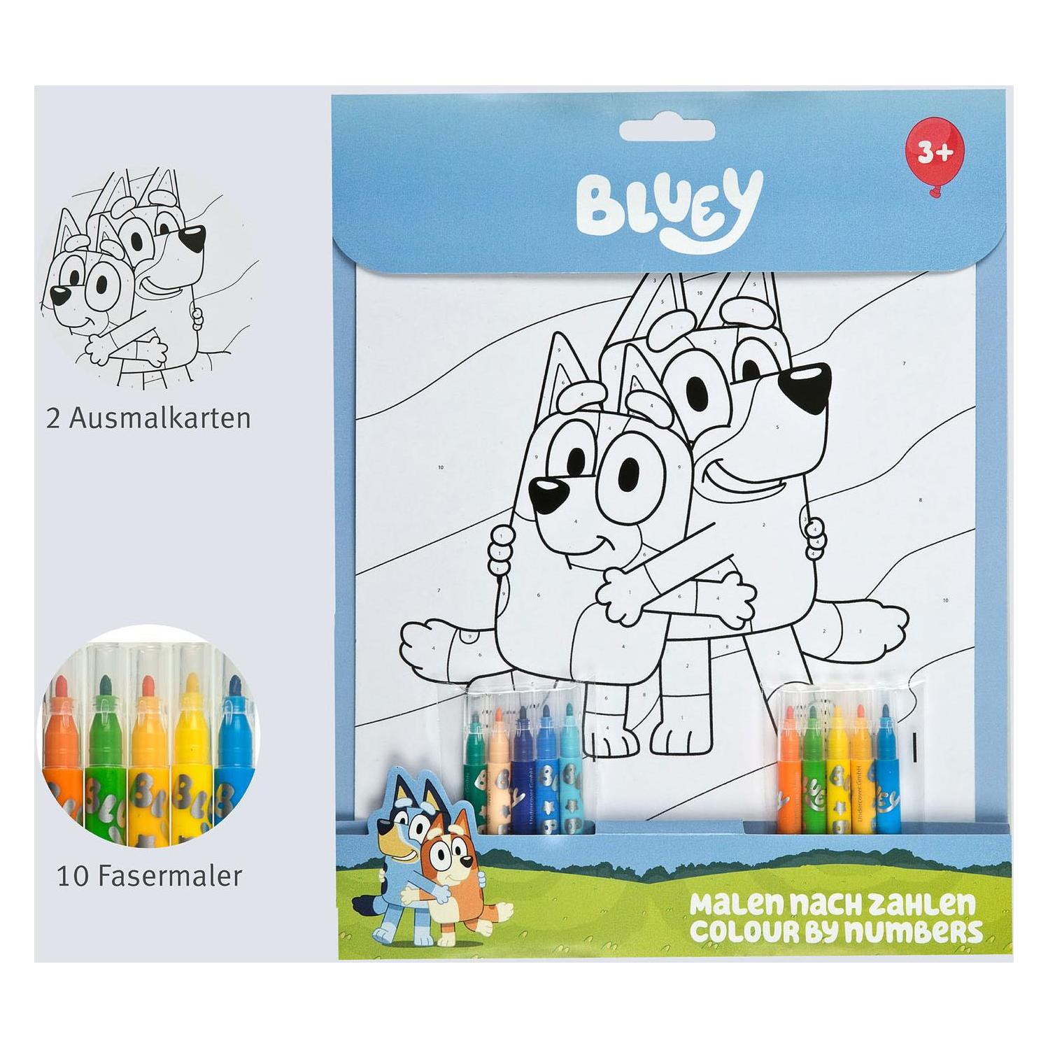 Undercover Malen nach Zahlen Set Bluey (70576820)