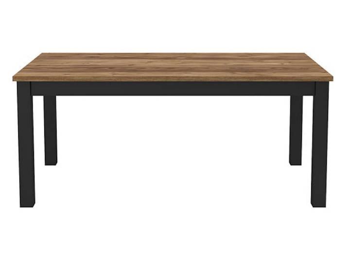 Helvetia Esstisch Olin (1-teilig), 180x95x77cm Appenzeller Fichte / schwarz supermatt
