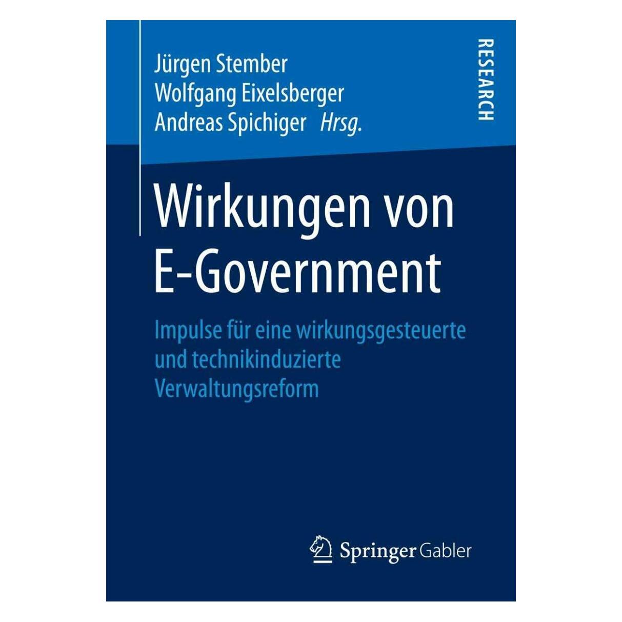 Springer Wirkungen von E-Government (Deutsch, Softcover, Andreas Spichiger, Jürgen Stember, Wolfgang Eixelsberger) (38965583)