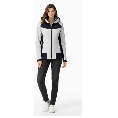 Funktionsjacke LPO "Franja Outdoorjacke II", Damen, Gr. 46 (L), wind chime, Web, 100% Polyester, regular fit hüftbedeckend, verstellbar verstellbar, Jacken Funktionsjacke, wasserdichter Front-RV