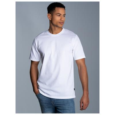 T-Shirt TRIGEMA "TRIGEMA T-Shirt in Piqué-Qualität", Herren, Gr. M, weiß, Piqué, 100% Baumwolle, Basic, Rundhals, Shirts T-Shirt