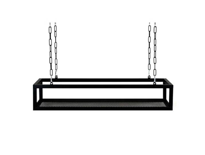 Hängeregal Schwebende Regale, Hängendes Deckenregal, schmiedeeisernes hängendes Weinregal, abgehängte Deckenlagerregale und Regale, für Bars/Restaurants/Küchen/Außen-/Innenbereich ( Size : 80x25x15cm