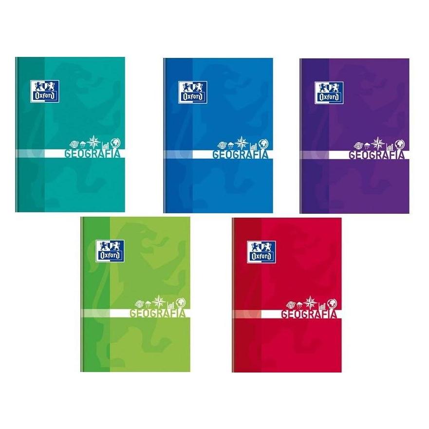 Oxford Brulion A5/80K Kraft Geografia (5 Stück) (A5, Kariert) (413958)