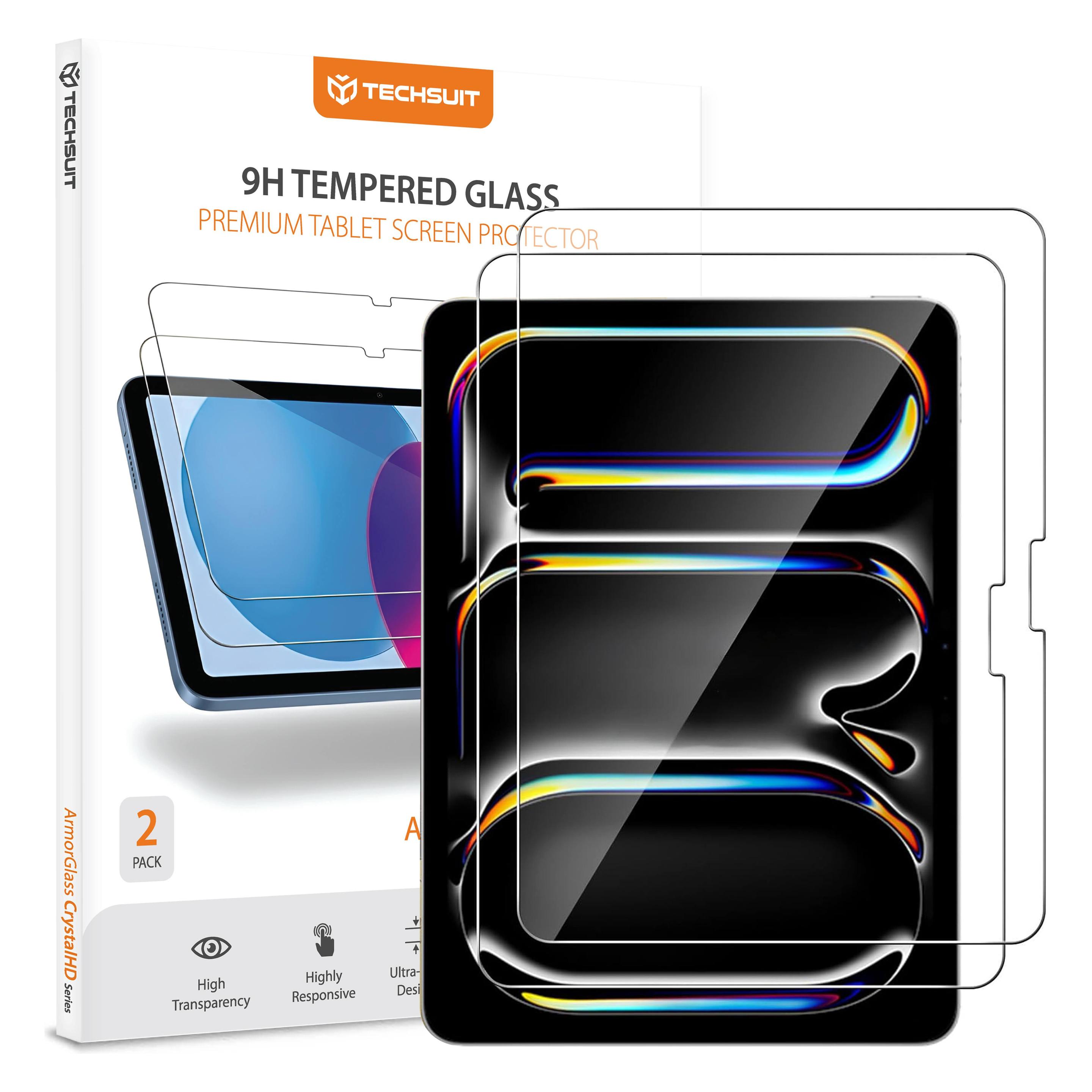 Techsuit - ArmorGlass CrystalHD (2 pack) - iPad Pro 11 (2024) - Clear (2 Stk., Apple iPad Pro 11 2024, Apple iPad Pro 11 2025) (65367287)