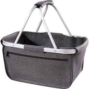Halfar Einkaufskorb 1808800, BASKET Filz, grau, faltbar, aus Filz, 21 Liter
