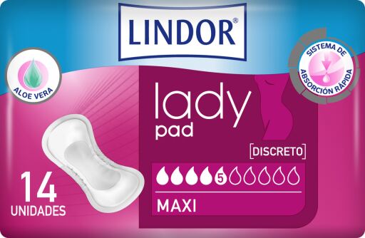 MoliCare Lindor Lady Pad Maxi 5 Tropfen 14 Einheiten 14 Einheiten