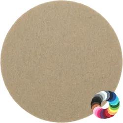 BIASTO - Premium Filz Untersetzer - rund 25cm - Farbe: natur (HF038). Design Glas-Untersetzer für Getränke, Tisch, Bar, Tasse, Vase