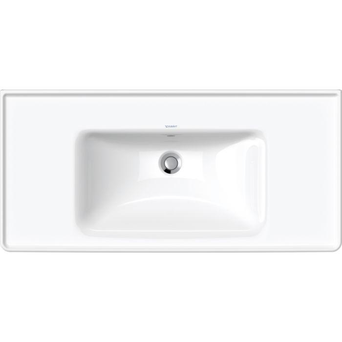 Duravit D-Neo Möbel-Waschtisch 23671000601 weiss wondergliss, ohne Hahnloch, mit Überlauf