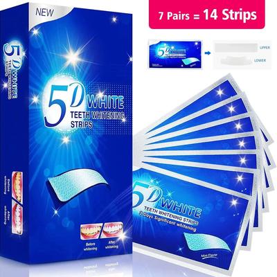 Uplifted Goods Professional Advanced Enamel Safe Teeth Whitening Strips 7 Pairs (14 Strips)